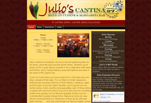 Julio’s Cantina Website Preview